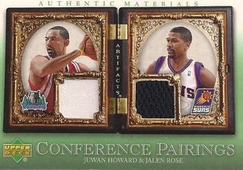2007-08 Upper Deck Artifacts - Conference Pairings Patches #CP-HR Juwan Howard / Jalen Rose Front