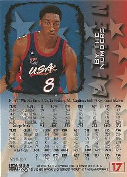 1996 Fleer USA #17 Scottie Pippen Back