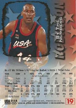 1996 Fleer USA #19 Glenn Robinson Back