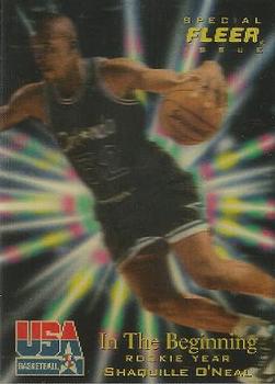 1996 Fleer USA #6 Shaquille O'Neal Front