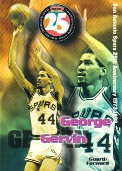 1998 San Antonio Spurs 25th Anniversary Team #25-02 George Gervin Front
