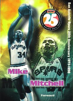 1998 San Antonio Spurs 25th Anniversary Team #25-09 Mike Mitchell Front