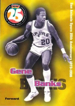 1998 San Antonio Spurs 25th Anniversary Team #25-16 Gene Banks Front