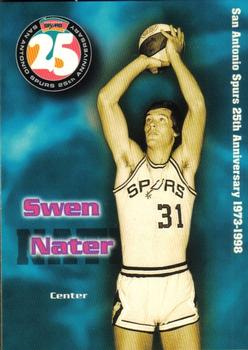 1998 San Antonio Spurs 25th Anniversary Team #25-23 Swen Nater Front