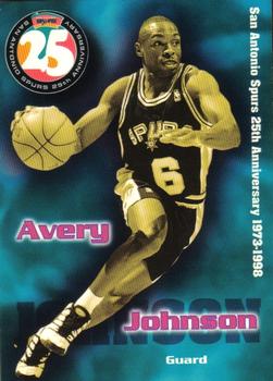 1998 San Antonio Spurs 25th Anniversary Team #25-25 Avery Johnson Front