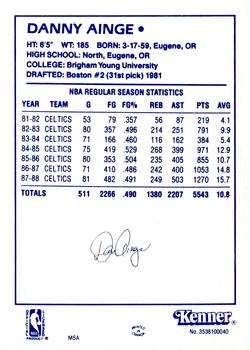 1988 Kenner Starting Lineup Cards #3538100040 Danny Ainge Back