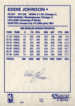 1988 Kenner Starting Lineup Cards #3538120040 Eddie Johnson Back
