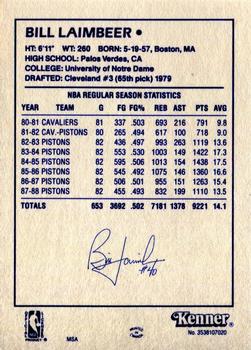 1988 Kenner Starting Lineup Cards #3538107020 Bill Laimbeer Back