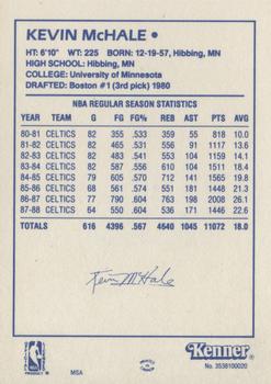 1988 Kenner Starting Lineup Cards #3538100020 Kevin McHale Back