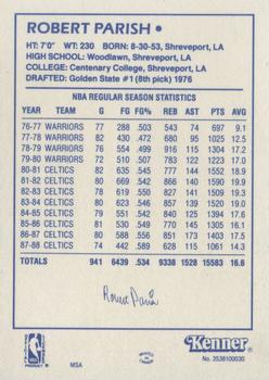 1988 Kenner Starting Lineup Cards #3538100030 Robert Parish Back