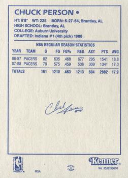 1988 Kenner Starting Lineup Cards #3538110010 Chuck Person Back