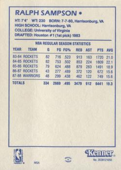 1988 Kenner Starting Lineup Cards #3538121050 Ralph Sampson Back