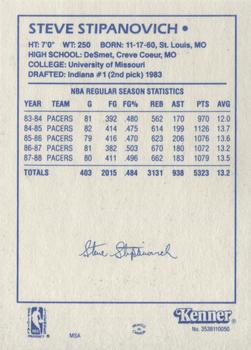 1988 Kenner Starting Lineup Cards #3538110050 Steve Stipanovich Back