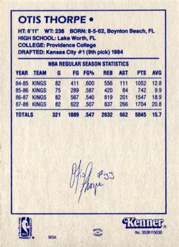 1988 Kenner Starting Lineup Cards #3538115030 Otis Thorpe Back