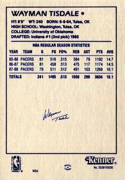 1988 Kenner Starting Lineup Cards #3538110030 Wayman Tisdale Back