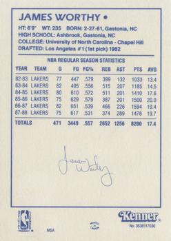 1988 Kenner Starting Lineup Cards #3538117030 James Worthy Back