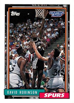 1993 Kenner/Topps Starting Lineup Cards #30SL David Robinson Front