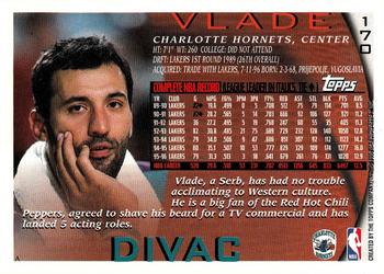 1997 Kenner/Topps/Upper Deck Starting Lineup Cards #170 Vlade Divac Back