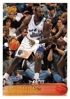 1997 Kenner/Topps/Upper Deck Starting Lineup Cards #178 Karl Malone Front