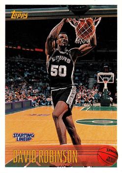 1997 Kenner/Topps/Upper Deck Starting Lineup Cards #80 David Robinson Front