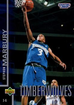 1997 Kenner/Topps/Upper Deck Starting Lineup Cards #SL24 Stephon Marbury Front