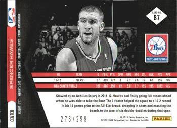 2011-12 Panini Limited #87 Spencer Hawes Back