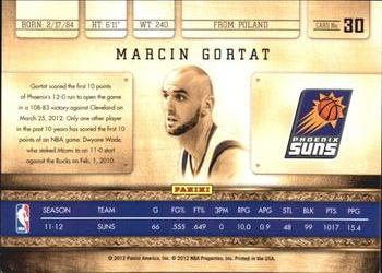 2011-12 Panini Gold Standard #30 Marcin Gortat Back