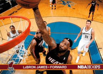 2011-12 Hoops - Action Photos #4 LeBron James Front