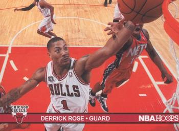2011-12 Hoops - Action Photos #1 Derrick Rose Front