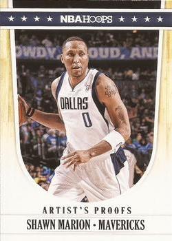 2011-12 Hoops - Artist's Proofs #44 Shawn Marion Front