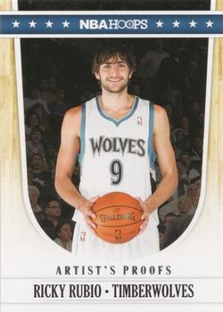 2011-12 Hoops - Artist's Proofs #141 Ricky Rubio Front