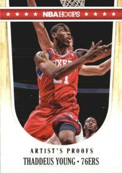 2011-12 Hoops - Artist's Proofs #190 Thaddeus Young Front