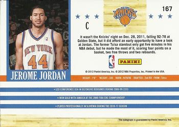 2011-12 Hoops - Autographs #167 Jerome Jordan Back