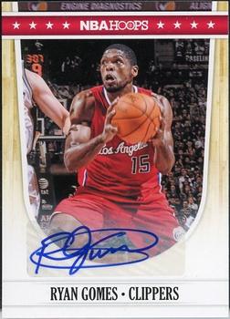 2011-12 Hoops - Autographs #93 Ryan Gomes Front