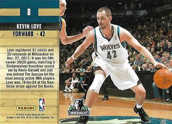 2011-12 Hoops - Courtside #8 Kevin Love Back