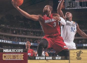 2011-12 Hoops - Courtside #10 Dwyane Wade Front