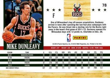 2011-12 Hoops - Glossy #78 Mike Dunleavy Jr. Back