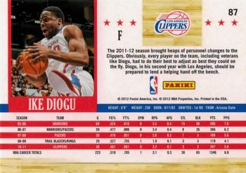 2011-12 Hoops - Glossy #87 Ike Diogu Back