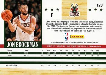 2011-12 Hoops - Glossy #123 Jon Brockman Back