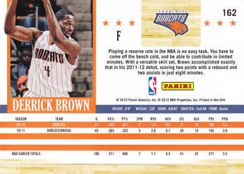 2011-12 Hoops - Glossy #162 Derrick Brown Back