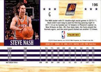2011-12 Hoops - Glossy #196 Steve Nash Back