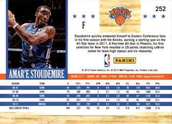 2011-12 Hoops - Glossy #252 Amare Stoudemire Back