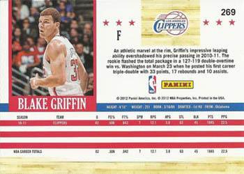 2011-12 Hoops - Glossy #269 Blake Griffin Back