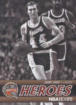 2011-12 Hoops - Hall of Fame Heroes #2 Jerry West Front