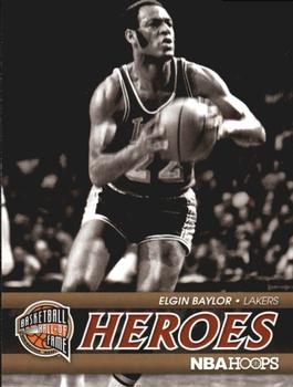 2011-12 Hoops - Hall of Fame Heroes #6 Elgin Baylor Front