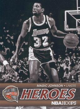 2011-12 Hoops - Hall of Fame Heroes #9 Magic Johnson Front