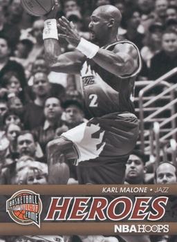2011-12 Hoops - Hall of Fame Heroes #13 Karl Malone Front