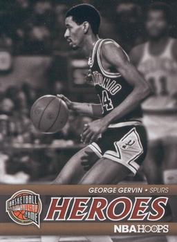 2011-12 Hoops - Hall of Fame Heroes #18 George Gervin Front