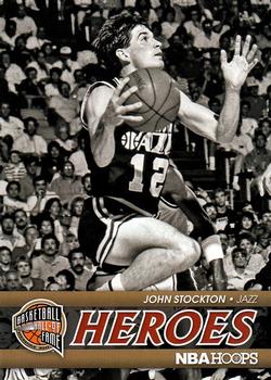2011-12 Hoops - Hall of Fame Heroes #19 John Stockton Front