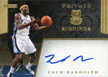 2011-12 Hoops - Private Signings #PS-ZR Zach Randolph Front